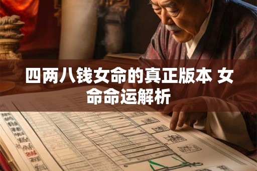四两八钱女命的真正版本 女命命运解析