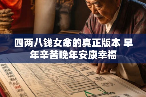 四两八钱女命的真正版本 早年辛苦晚年安康幸福