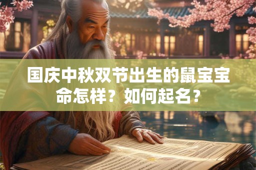 国庆中秋双节出生的鼠宝宝命怎样？如何起名？