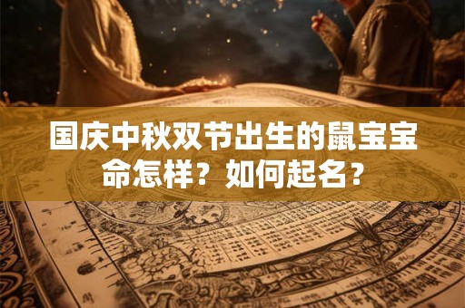 国庆中秋双节出生的鼠宝宝命怎样？如何起名？