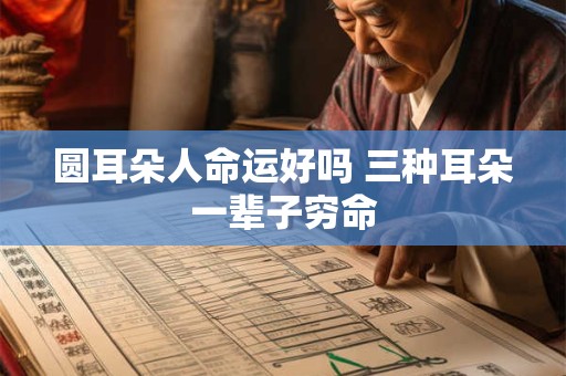 圆耳朵人命运好吗 三种耳朵一辈子穷命