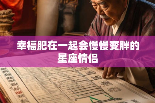 幸福肥在一起会慢慢变胖的星座情侣