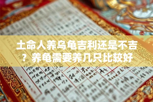 土命人养乌龟吉利还是不吉？养龟需要养几只比较好