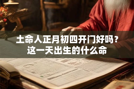 土命人正月初四开门好吗？这一天出生的什么命