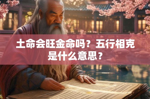 土命会旺金命吗？五行相克是什么意思？