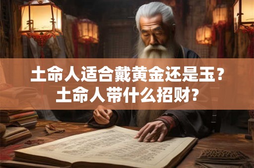 土命人适合戴黄金还是玉？土命人带什么招财？