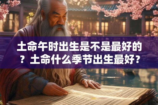 土命午时出生是不是最好的？土命什么季节出生最好？