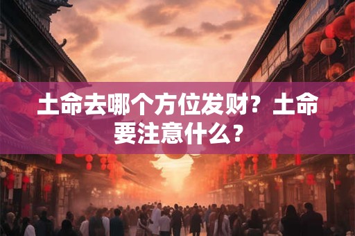 土命去哪个方位发财？土命要注意什么？