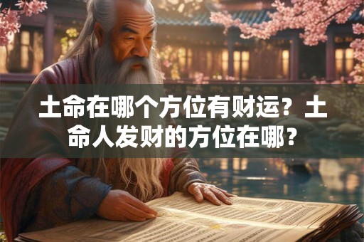土命在哪个方位有财运？土命人发财的方位在哪？