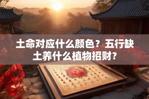 土命对应什么颜色？五行缺土养什么植物招财？