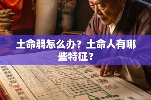 土命弱怎么办？土命人有哪些特征？
