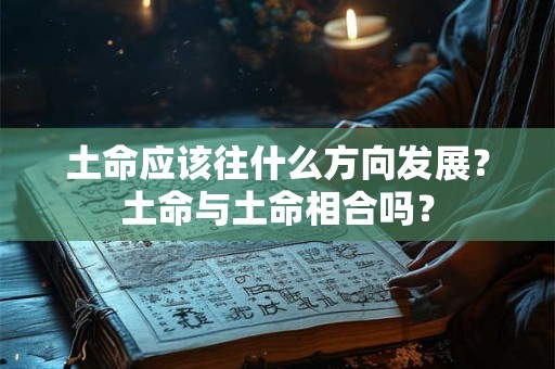 土命应该往什么方向发展？土命与土命相合吗？