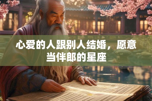 心爱的人跟别人结婚，愿意当伴郎的星座