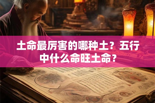土命最厉害的哪种土？五行中什么命旺土命？