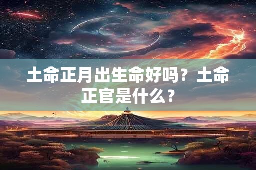 土命正月出生命好吗？土命正官是什么？