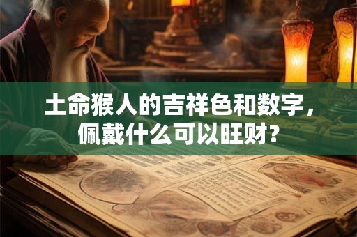 土命猴人的吉祥色和数字，佩戴什么可以旺财？