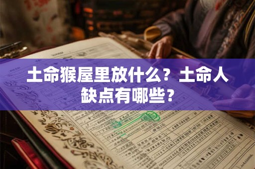 土命猴屋里放什么？土命人缺点有哪些？
