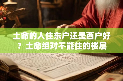 土命的人住东户还是西户好？土命绝对不能住的楼层