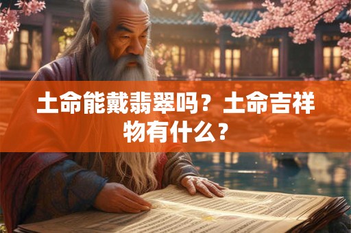 土命能戴翡翠吗？土命吉祥物有什么？