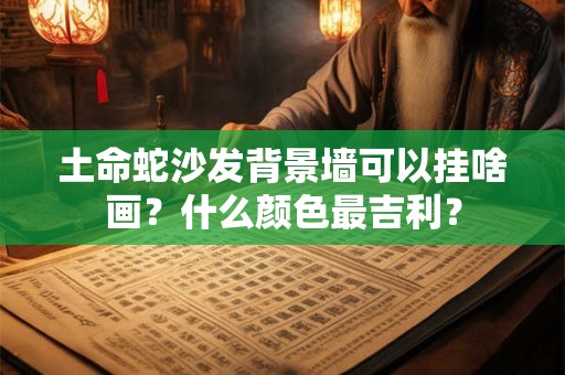 土命蛇沙发背景墙可以挂啥画？什么颜色最吉利？