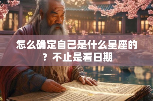 怎么确定自己是什么星座的？不止是看日期