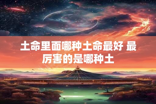 土命里面哪种土命最好 最厉害的是哪种土