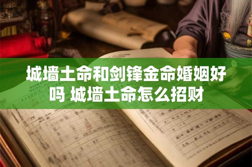城墙土命和剑锋金命婚姻好吗 城墙土命怎么招财