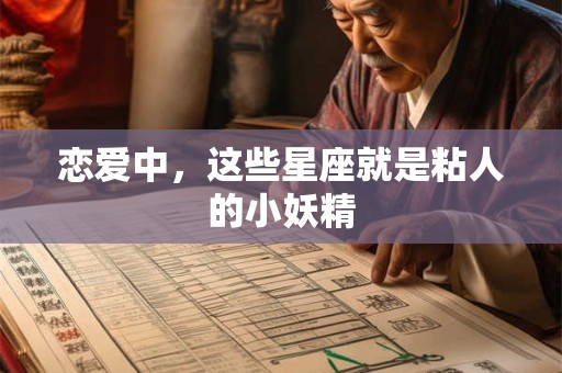 恋爱中，这些星座就是粘人的小妖精