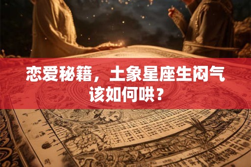 恋爱秘籍，土象星座生闷气该如何哄？