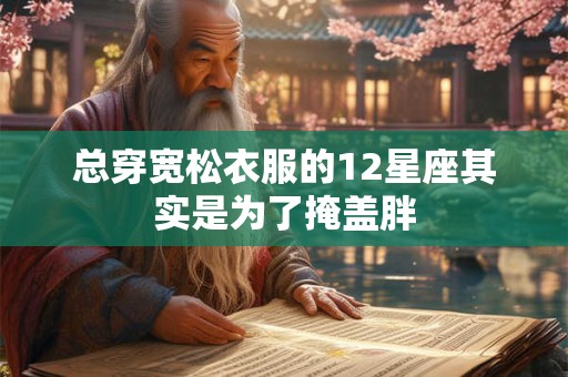 总穿宽松衣服的12星座其实是为了掩盖胖