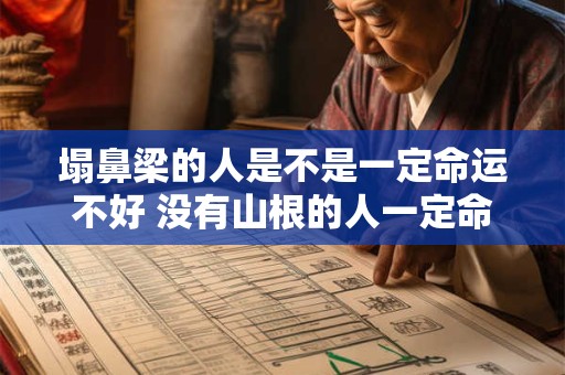 塌鼻梁的人是不是一定命运不好 没有山根的人一定命运不好吗