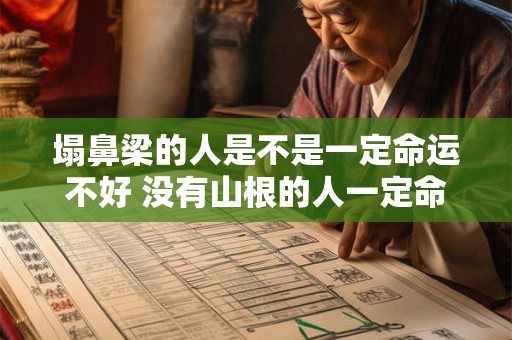 塌鼻梁的人是不是一定命运不好 没有山根的人一定命运不好吗