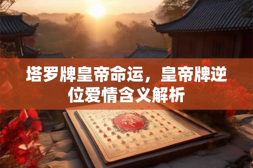 塔罗牌皇帝命运，皇帝牌逆位爱情含义解析