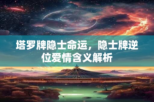 塔罗牌隐士命运，隐士牌逆位爱情含义解析