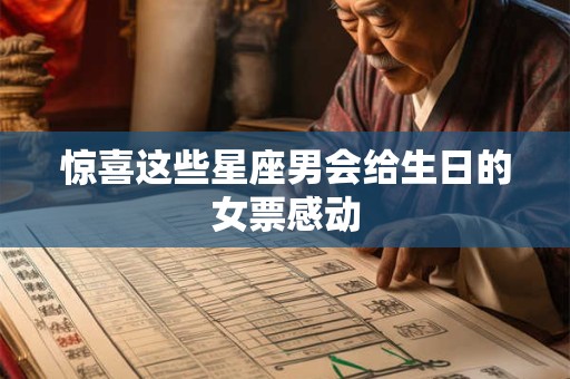 惊喜这些星座男会给生日的女票感动