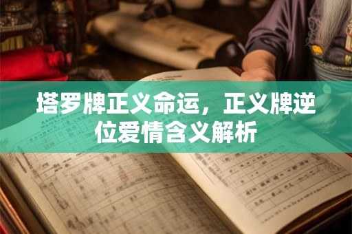 塔罗牌正义命运，正义牌逆位爱情含义解析