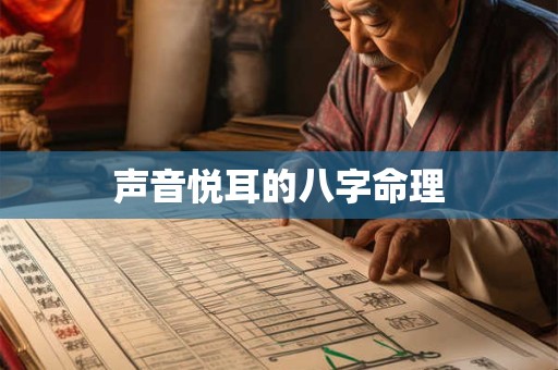 声音悦耳的八字命理