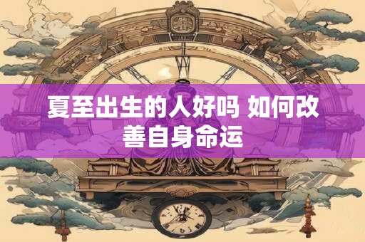 夏至出生的人好吗 如何改善自身命运