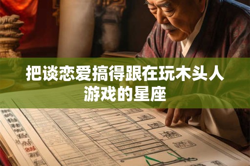 把谈恋爱搞得跟在玩木头人游戏的星座