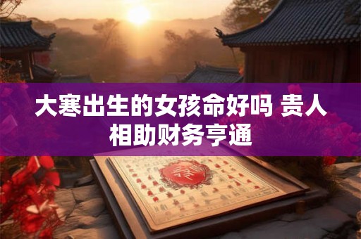 大寒出生的女孩命好吗 贵人相助财务亨通
