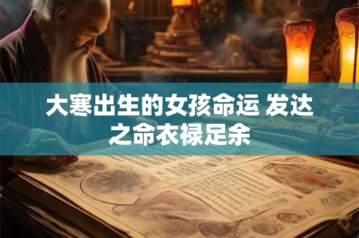 大寒出生的女孩命运 发达之命衣禄足余