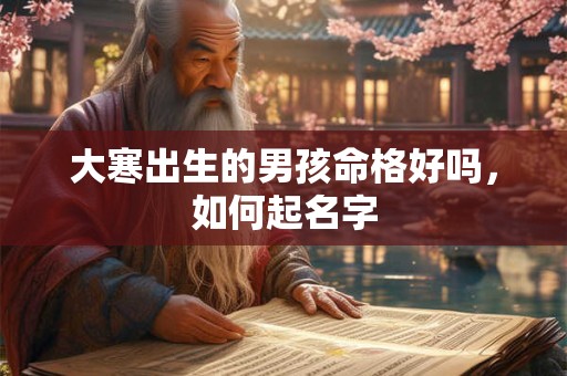 大寒出生的男孩命格好吗，如何起名字