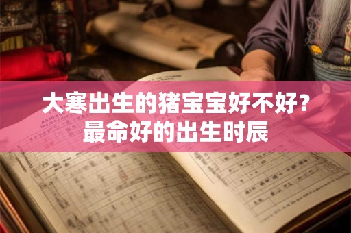 大寒出生的猪宝宝好不好？最命好的出生时辰