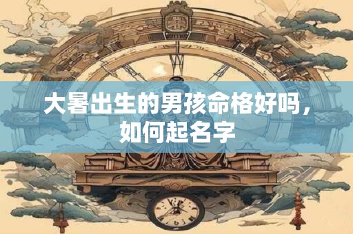 大暑出生的男孩命格好吗，如何起名字