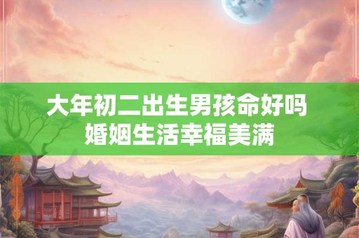 大年初二出生男孩命好吗 婚姻生活幸福美满