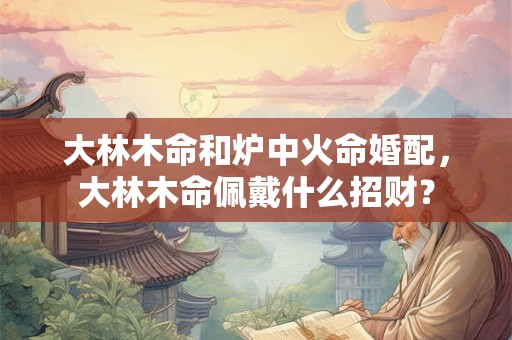 大林木命和炉中火命婚配，大林木命佩戴什么招财？
