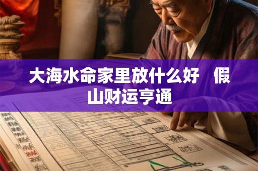 大海水命家里放什么好   假山财运亨通