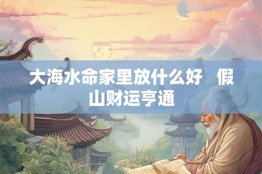 大海水命家里放什么好   假山财运亨通