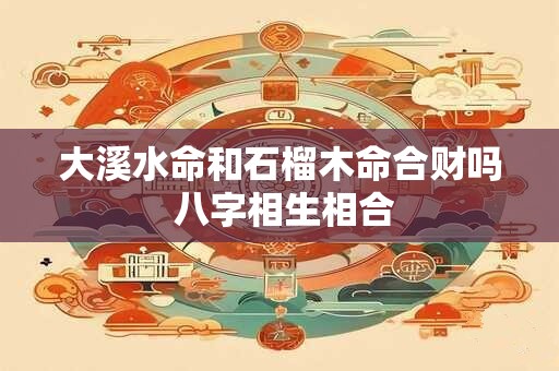 大溪水命和石榴木命合财吗 八字相生相合