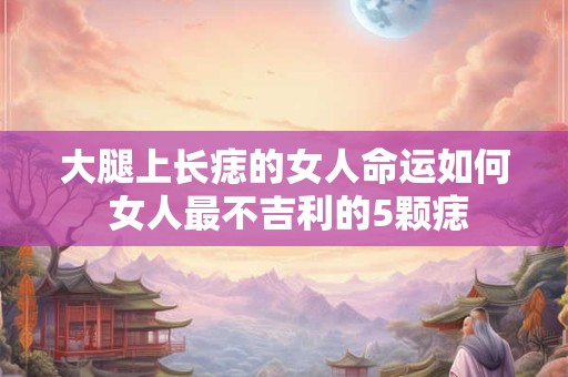 大腿上长痣的女人命运如何 女人最不吉利的5颗痣